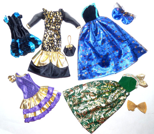 Lot robes pour barbie annees - lot,