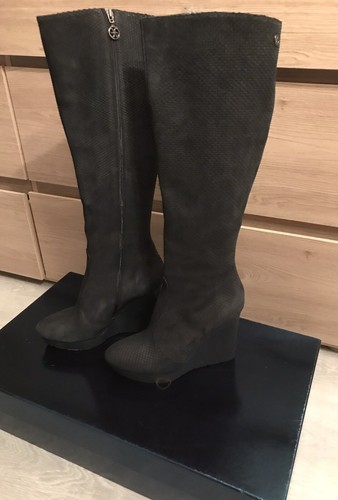 Bottes femme fabi cuir noir - femme,