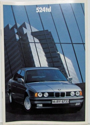 1988 bmw 524td sales - bmw, brochure