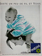 1988 PHILDAR WOOL PRESS AD CAN MAKE A LOT OF TICKLE
