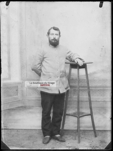 Plaque verre photo - , ancienne