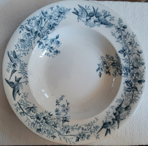 Assiette creuse ancienne - creuse,