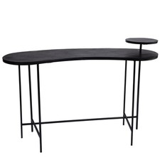 Console en fonte d'aluminium noire mate fonte aluminium  140x62 cm