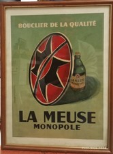 Affiche Biere "LA MEUSE