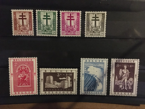Belgique 1952 cob 900 907 - 1952,