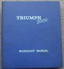 Triumph 2000 & 2500 Original Workshop Manual  1976 Ring Bound