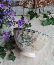 ANCIEN BOL DE GRAND MERE TERRE DE FER H&B DECOR DE FLEURS