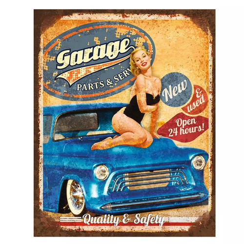 Plaque vintage route - ,