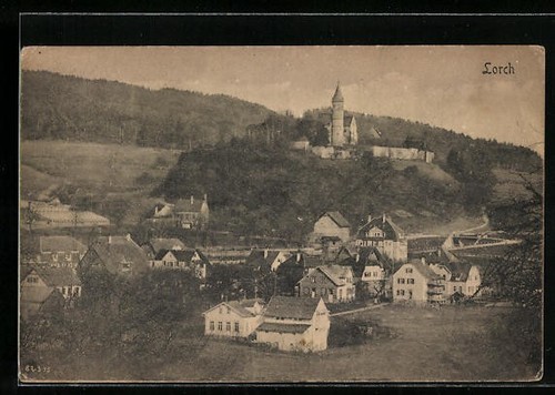Lorch village avec tour - avec,