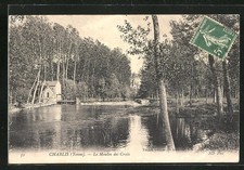 Old postcard Chablis, Le Moulin des Croix 1911 