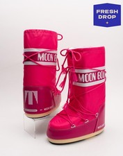 RRP€185 MOON BOOT TECNICA Kids Boots US3.5-6 EU35-38 UK2.5-5 Pink Pull On