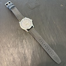 Seiko Premier Sapphire 6N76-00K0 Gray Big Date At 6 Gray Band Dial Mens