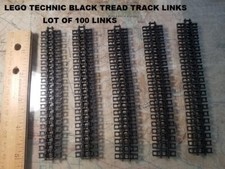 LEGO Mindstorms Track Tread LOT OF 100 Links Black Holes TECHNIC Build Tank Belt