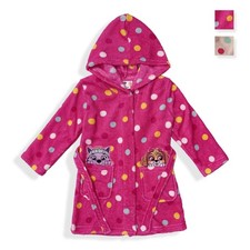 Robe De Chambre Fille Paw Patrol En Polaire Avec Capuche Broderie Et Poches 5928