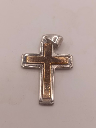 Pendentif croix 18 - croix, or