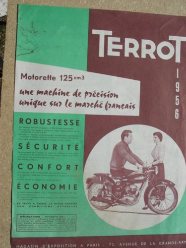Terrot 125 1956 prospectus - 125,