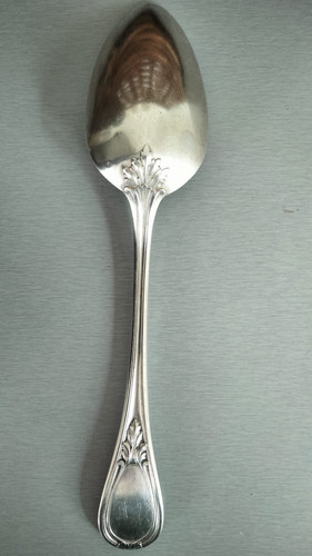 Grande cuillère argent massif