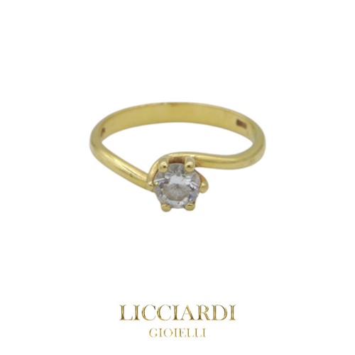 Bague solitaire femme jaune - bague, or