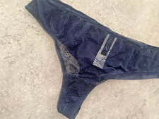 LUXE Tanga String bleu nuit