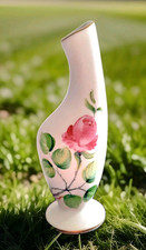 vase solifore a la rose en faïence hubert bequet Belgique