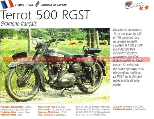Terrot 500 rgst - terrot, (