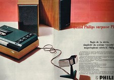 ADVERTISING ADVERTISING 025 1967 PHILIPS Hi-Fi Tape Recorder Stereo Cassette (2p