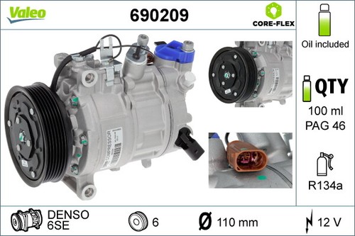 Valeo 690209 compressor - ,, air