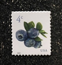 2022USA #5652 4c Blueberries - Sheet Single  Mint NH  blueberry fruit