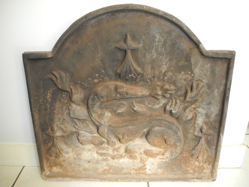 Ancienne plaque cheminée - ancienne,