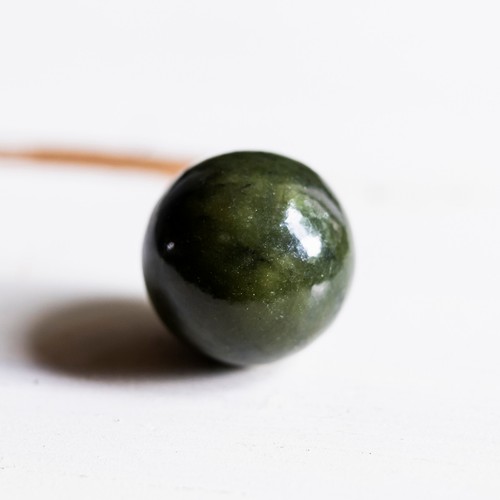 Boule jade vert pierre - 25, mm