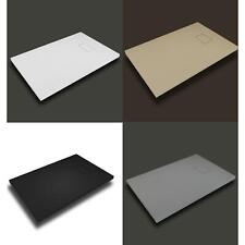 Receveur de douche  SMC  en fibre de verre effet pierre avec bonde inclus H. 2.6