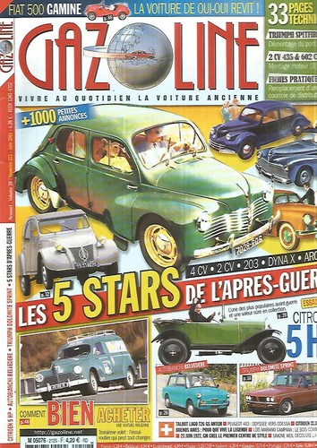 Gazoline 212 4cv 2cv 203 - 2cv, /203