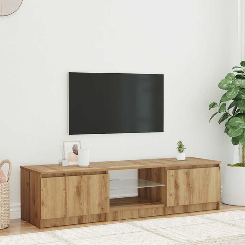 Meuble avec bandes led - tv,