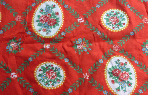 Ancien tissu vintage french - tissu,
