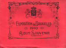 Album Souvenir - EXPOSITION UNIVERSELLE de BRUXELLES - 12 photos -16x12 - 1910's