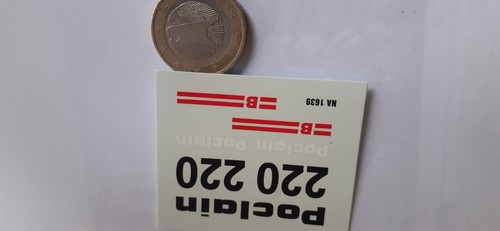 Decalcomanie decals poclain - decals,
