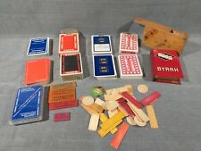 Advertising Card Games Lot, Old Tokens, Byrrh Box