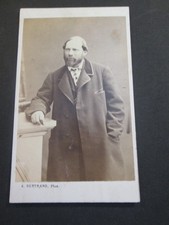 Photo CDV man standing with beard cliche A BERTRAND PARIS