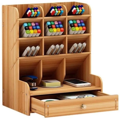 Organiseur bureau bois - de,