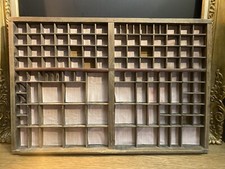 Ancien Tiroir Meuble de Métier du XIXème en Bois- Tableau Vitrine Miniature Fève