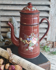 ANCIENNE CAFETIERE EMAILLEE