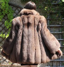 Veste de Fourrure Renard Bleu