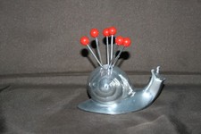 Porte-pics ancien escargot - Aluminium -6 pics