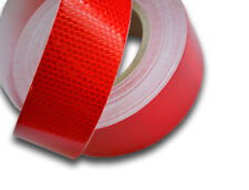 25 Mètres Rouge Réfléchissant Bande Autocollant Vinyl ECE104 Camion Remorque Van