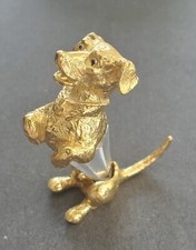 Statuette chien teckel en
