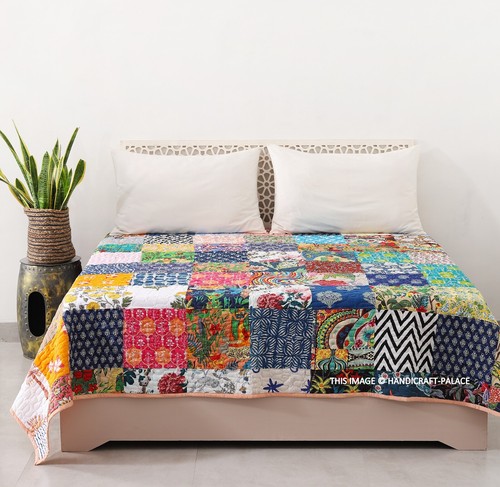 Couverture coton indien - couverture,