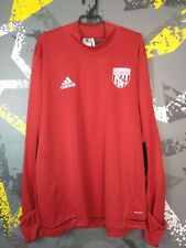 West Bromwich Albion Training Jacket Long Sleeve Red Adidas Mens Size XL ig93