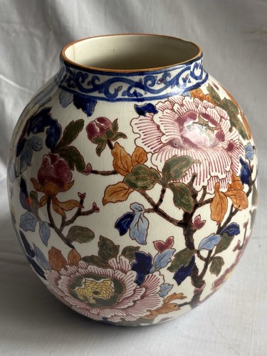 Vase boule faïence gien - en,