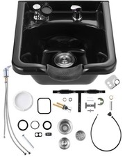 VEVOR Bac à Shampoing Coiffure Lavabo à Shampooing Lave-Tête Robinet Salon Spa