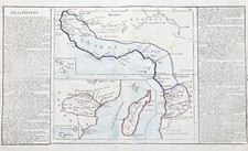 Carte Du Congo, Du Cameroun, Du Nigeria, De La Guinée, Afrique, 1780